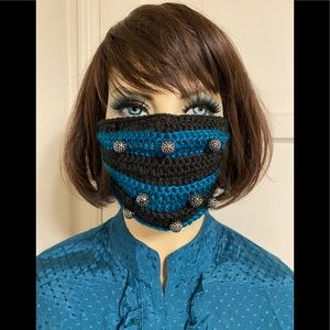 Decorative Hand-knitted Face Mask